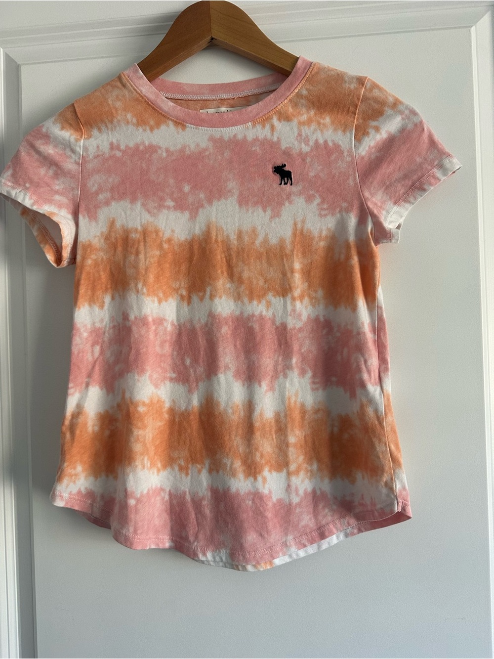 abercrombie kids Pink and Orange Tie-Dye Short Sleeve Tee size 11/12